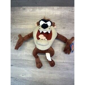 Taz Plush Stuffed Toy TASMANIAN DEVIL Nanco Warner Bros Looney Tunes 11" Y2K